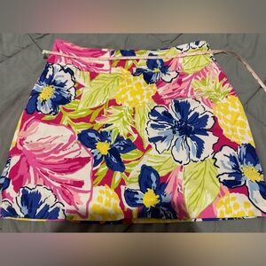 Rafaella Pink and Yellow Floral Skort